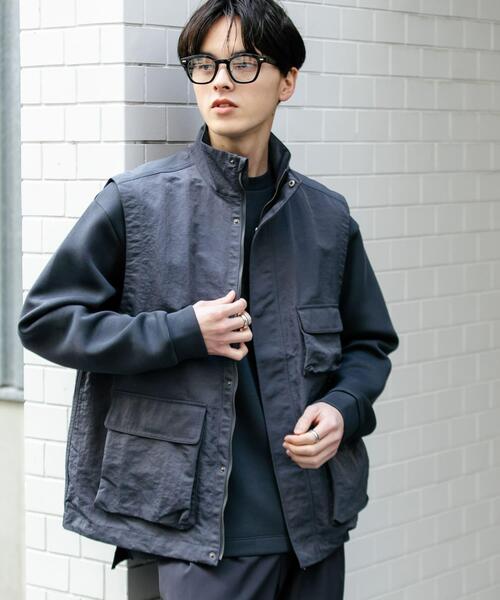 SENSE OF PLACE by URBAN RESEARCH（センスオブプレイスバイアーバンリサーチ）の「マルチポケットトラックベスト（その他アウター・メンズ・ブルー/ブラック・MEDIUM/LARGE）」の17枚目の写真