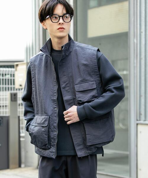 SENSE OF PLACE by URBAN RESEARCH（センスオブプレイスバイアーバンリサーチ）の「マルチポケットトラックベスト（その他アウター・メンズ・ブルー/ブラック・MEDIUM/LARGE）」の18枚目の写真