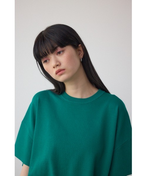 AZUL by moussy(アズールバイマウジー)の「クルーネックルーズニット(ニット/セーター・レディース・ブラック/ピンク系その他/アイボリー/グリーン・FREE)」の14枚目の写真