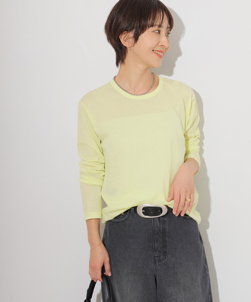 追加2》シアークルーネックロングTシャツ（Tシャツ/カットソー