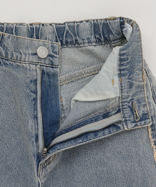 LOVETOXIC(ラブトキシック)の「フリンジデニムパンツ(デニムパンツ・キッズ・ブルー/ネイビー・S:140cm/L:160cm/M:150cm)」の11枚目の写真