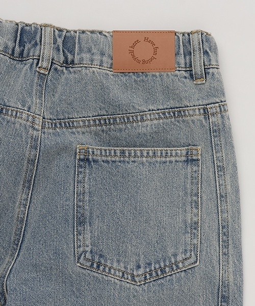 LOVETOXIC(ラブトキシック)の「フリンジデニムパンツ(デニムパンツ・キッズ・ブルー/ネイビー・S:140cm/L:160cm/M:150cm)」の14枚目の写真