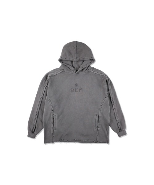 新品サイズS ウィンダンシーWIND and SEA Sulfur チャコール Sulfer Acid C-off Hooded sweatshirt（パーカー）｜WIND AND