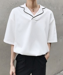 ステッチカラーモノトーンTシャツ