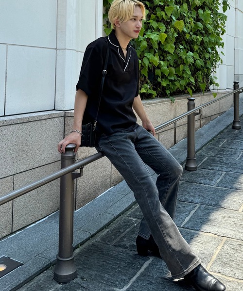 Otte(オッテ)の「ステッチカラーモノトーンTシャツ(シャツ/ブラウス・メンズ・ホワイト/ブラック・X-LARGE/MEDIUM/LARGE)」の3枚目の写真