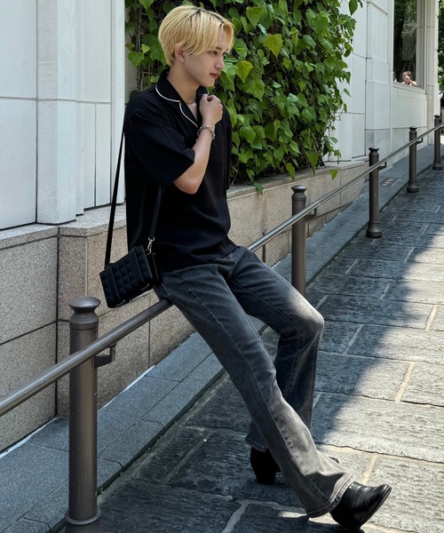 Otte(オッテ)の「ステッチカラーモノトーンTシャツ(シャツ/ブラウス・メンズ・ホワイト/ブラック・X-LARGE/MEDIUM/LARGE)」の6枚目の写真