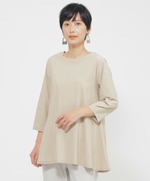 【接触冷感】【UV対策】【ウォッシャブル】ハイゲージメリルチュニックカットソー
