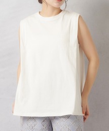 Lull | 【Lull / ルル】タックノースリーブカットソー(Tシャツ/カットソー)