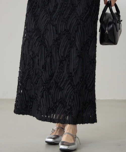 &. NOSTALGIA（アンドドットノスタルジア）の「【ZOZO限定】ラインレースストレートスカート（スカート・レディース・アイボリー/ブラック・M）」の18枚目の写真