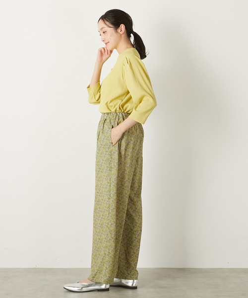 MELROSE claire(メルローズ クレール)の「【ペイズリープリントタックイージーパンツ】(その他パンツ・レディース・ブルー/ブラック/イエロー・FREE)」の10枚目の写真