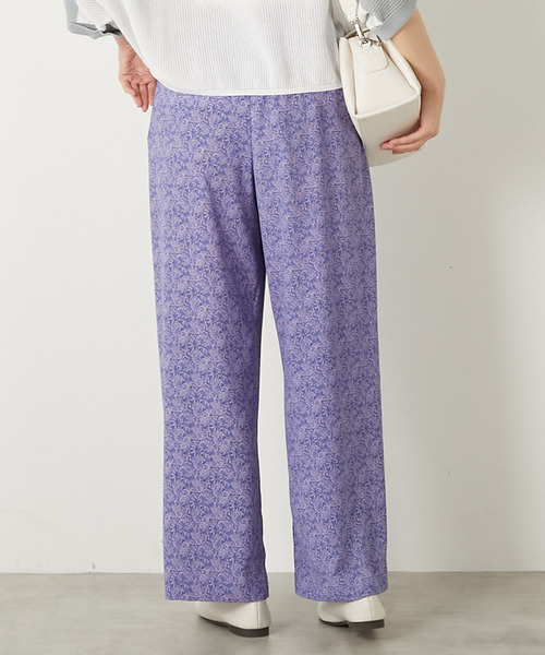 MELROSE claire(メルローズ クレール)の「【ペイズリープリントタックイージーパンツ】(その他パンツ・レディース・ブルー/ブラック/イエロー・FREE)」の8枚目の写真