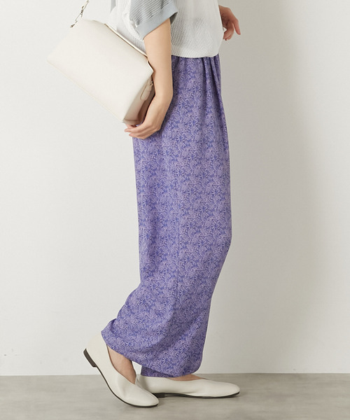 MELROSE claire(メルローズ クレール)の「【ペイズリープリントタックイージーパンツ】(その他パンツ・レディース・ブルー/ブラック/イエロー・FREE)」の9枚目の写真