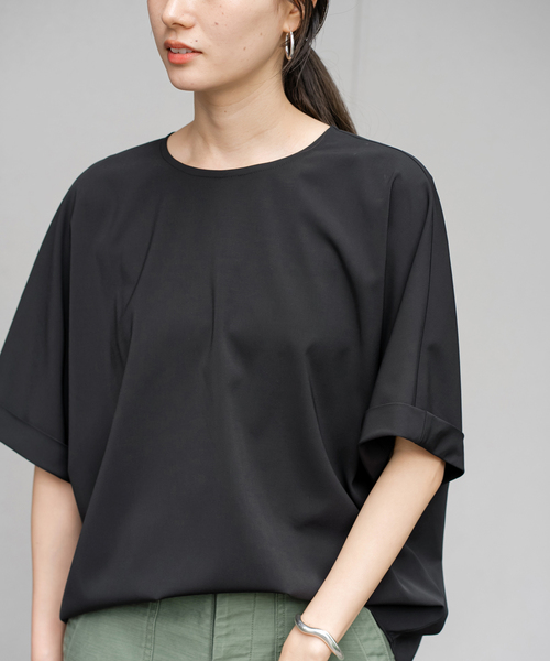 FRAMeWORK（フレームワーク）の「UVカットTee-ブラウス（シャツ/ブラウス・レディース・ブラック/チャコールグレー・FREE）」の10枚目の写真