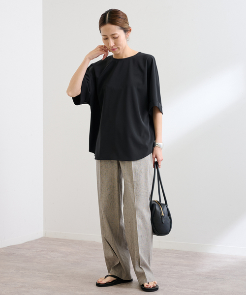 FRAMeWORK（フレームワーク）の「UVカットTee-ブラウス（シャツ/ブラウス・レディース・ブラック/チャコールグレー・FREE）」の11枚目の写真