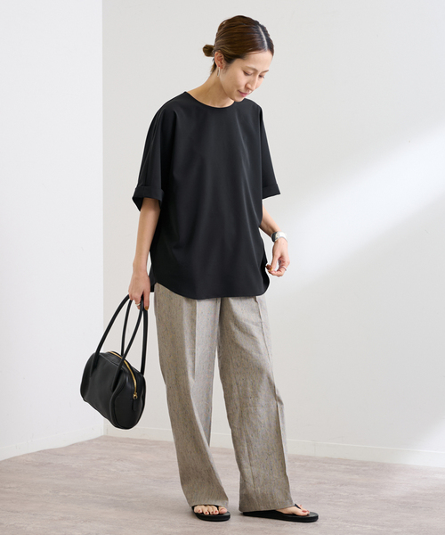 FRAMeWORK（フレームワーク）の「UVカットTee-ブラウス（シャツ/ブラウス・レディース・ブラック/チャコールグレー・FREE）」の12枚目の写真