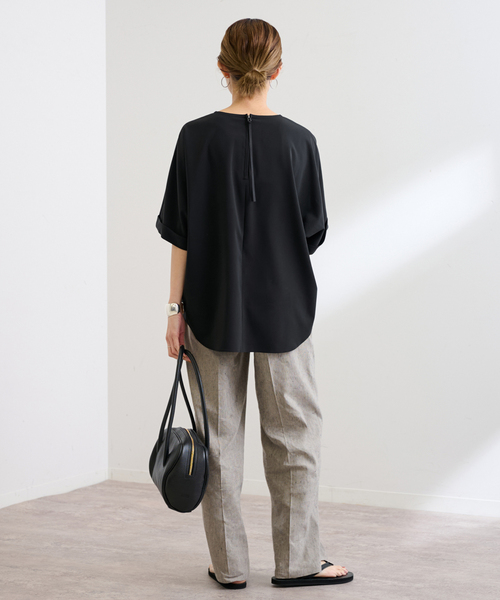 FRAMeWORK（フレームワーク）の「UVカットTee-ブラウス（シャツ/ブラウス・レディース・ブラック/チャコールグレー・FREE）」の13枚目の写真