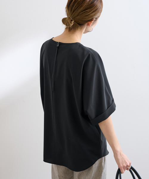 FRAMeWORK（フレームワーク）の「UVカットTee-ブラウス（シャツ/ブラウス・レディース・ブラック/チャコールグレー・FREE）」の18枚目の写真