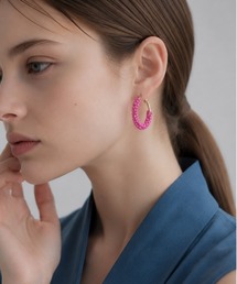 【rae】ビーズフープピアス