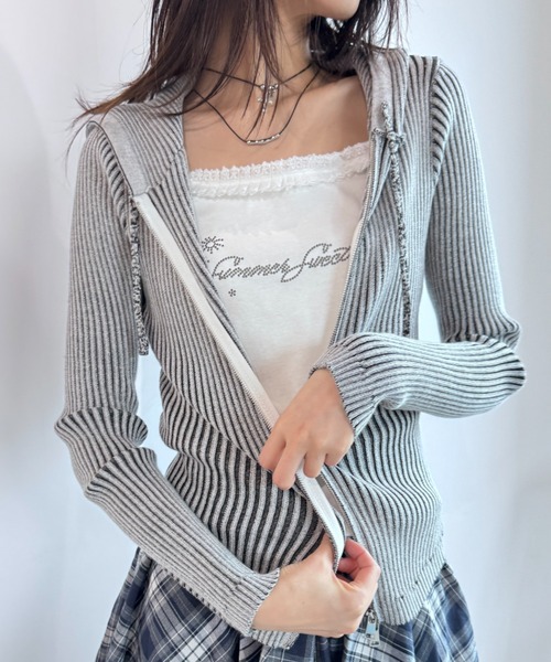 ドゥロワーリブニット2 2WAYリブニットバンドゥ|allureville OFFICIAL SITE / ONLINE
