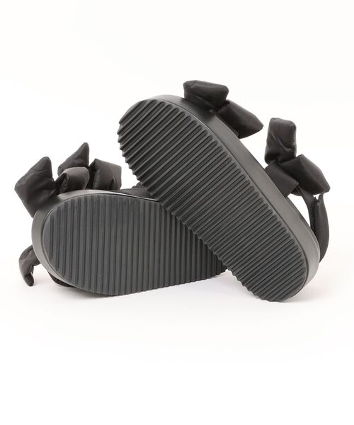 Launa lea（ラウナレア）の「ダブルリボン厚底サンダル(S152)（サンダル・レディース・ベージュ/アイボリー/ブラック・L/S/LL/M）」の5枚目の写真