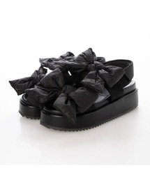 Launa lea | ダブルリボン厚底サンダル(S152)(サンダル)