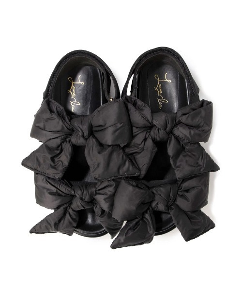 Launa lea（ラウナレア）の「ダブルリボン厚底サンダル(S152)（サンダル・レディース・ベージュ/アイボリー/ブラック・L/S/LL/M）」の15枚目の写真