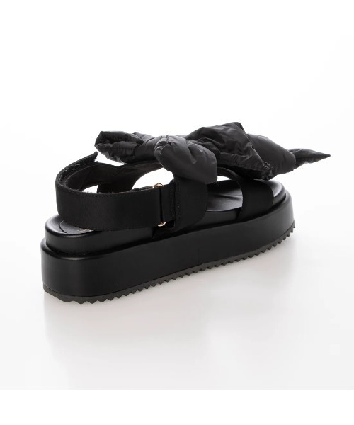 Launa lea（ラウナレア）の「ダブルリボン厚底サンダル(S152)（サンダル・レディース・ベージュ/アイボリー/ブラック・L/S/LL/M）」の20枚目の写真