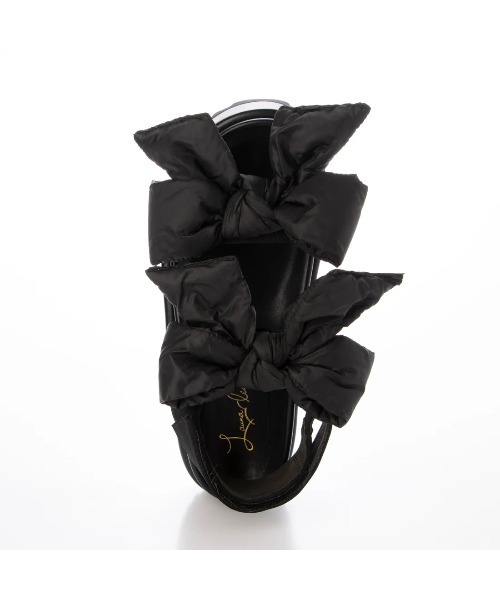 Launa lea（ラウナレア）の「ダブルリボン厚底サンダル(S152)（サンダル・レディース・ベージュ/アイボリー/ブラック・L/S/LL/M）」の21枚目の写真