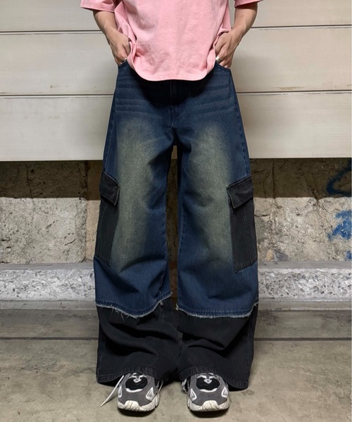 sedacle(セダクル)の「ドッキングカーゴデニム(デニムパンツ・メンズ・ブラック/インディゴブルー・SMALL/MEDIUM/LARGE)」の18枚目の写真
