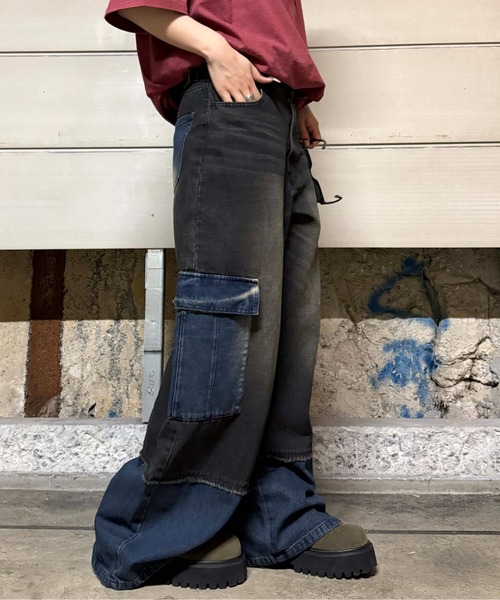 【新品タグ付】サンタニエッロSantaniello デニムスラックスパンツIDG 新品タグ付】サンタニエッロSantaniello デニムスラックスパンツ