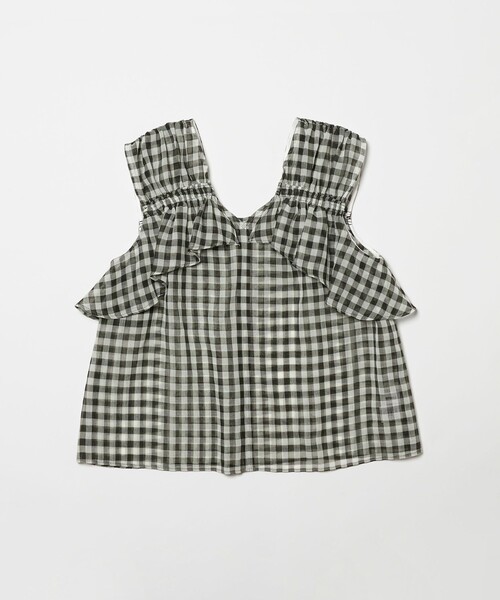 EMMEL REFINES（エメルリファインズ）の「＜EMMEL REFINES＞EM ギンガムチェック 2WAY ブラウス（シャツ/ブラウス・レディース・オフホワイト/ライトブルー・FREE）」の17枚目の写真