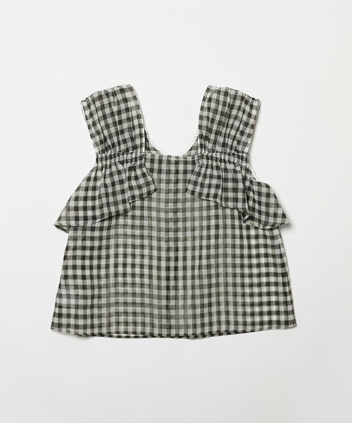 EMMEL REFINES（エメルリファインズ）の「＜EMMEL REFINES＞EM ギンガムチェック 2WAY ブラウス（シャツ/ブラウス・レディース・オフホワイト/ライトブルー・FREE）」の18枚目の写真