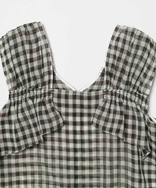 EMMEL REFINES（エメルリファインズ）の「＜EMMEL REFINES＞EM ギンガムチェック 2WAY ブラウス（シャツ/ブラウス・レディース・オフホワイト/ライトブルー・FREE）」の22枚目の写真