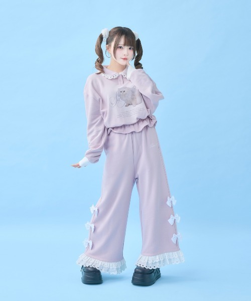 セール】ねこらぶ襟つきレースSWT（スウェット）｜Hauls