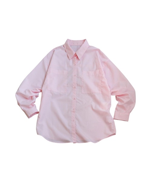 antiqua(アンティカ)の「オーバーサイズシャツ(シャツ/ブラウス・レディース・ピンク/イエロー/ホワイト・ONESIZE)」の19枚目の写真