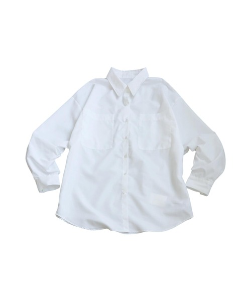 antiqua(アンティカ)の「オーバーサイズシャツ(シャツ/ブラウス・レディース・ピンク/イエロー/ホワイト・ONESIZE)」の17枚目の写真