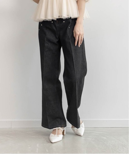 RANDA(ランダ)の「リボンTストラップミュールパンプス(パンプス・レディース・グレー/ブラック/アイボリー・LL/M/L/S)」の10枚目の写真