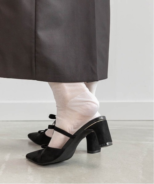 セール】リボンTストラップミュールパンプス（パンプス）｜RANDA