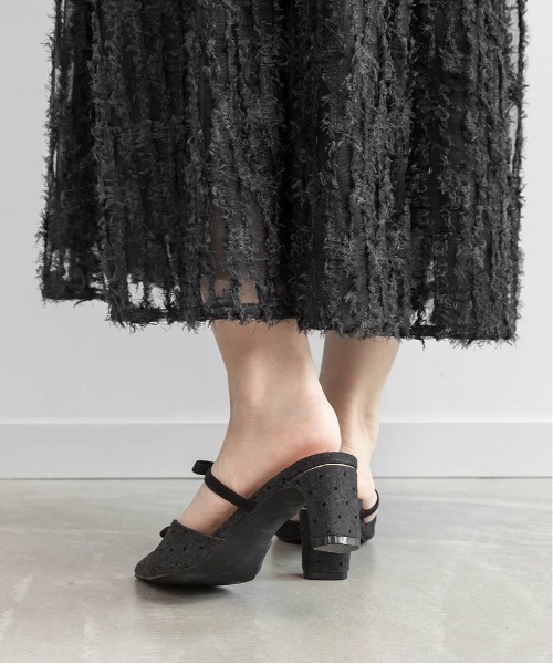 セール】リボンTストラップミュールパンプス（パンプス）｜RANDA