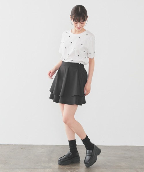 Honeys(ハニーズ)の「【UVカット】モチーフ刺繍Tシャツ(Tシャツ/カットソー・レディース・ホワイト系その他/ネイビー/ホワイト系その他3/ホワイト系その他2/ピンク・L/S/LL/M)」の12枚目の写真
