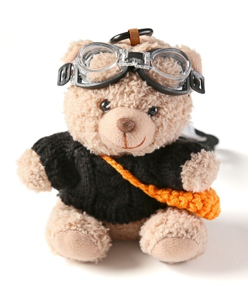 crossi（クロッシー）の「パイロットテディベアぬいぐるみチャーム（チャーム・レディース・ベージュ/ベージュ系その他3/ベージュ系その他2・FREE）」の3枚目の写真