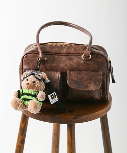 crossi（クロッシー）の「パイロットテディベアぬいぐるみチャーム（チャーム・レディース・ベージュ/ベージュ系その他3/ベージュ系その他2・FREE）」の19枚目の写真