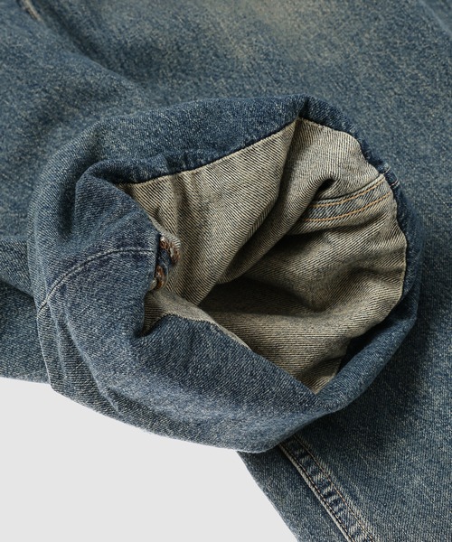 DAIRIKU（ダイリク）の「Docking Wide＆Straight Denim Pants（デニムパンツ・メンズ・ブラック/インディゴブルー・29(M)）」の6枚目の写真