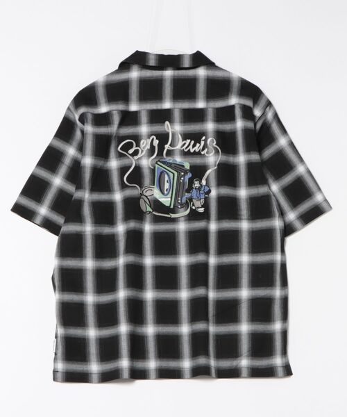 BEN DAVIS（ベンデイビス）の「【BENDAVIS別注】j.n.r.d/オンブレーチェックシャツ（シャツ/ブラウス・メンズ・ブルー/ブラック/オレンジ・M/LL/L）」の4枚目の写真
