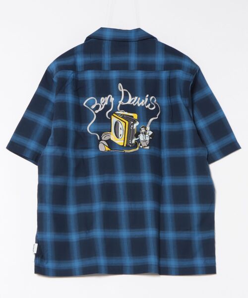 BEN DAVIS（ベンデイビス）の「【BENDAVIS別注】j.n.r.d/オンブレーチェックシャツ（シャツ/ブラウス・メンズ・ブルー/ブラック/オレンジ・M/LL/L）」の5枚目の写真