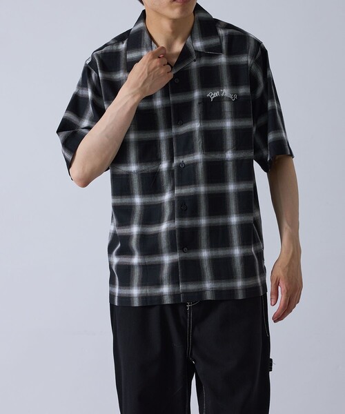 BEN DAVIS（ベンデイビス）の「【BENDAVIS別注】j.n.r.d/オンブレーチェックシャツ（シャツ/ブラウス・メンズ・ブルー/ブラック/オレンジ・M/LL/L）」の7枚目の写真