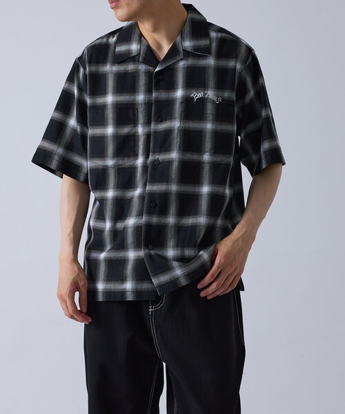 BEN DAVIS（ベンデイビス）の「【BENDAVIS別注】j.n.r.d/オンブレーチェックシャツ（シャツ/ブラウス・メンズ・ブルー/ブラック/オレンジ・M/LL/L）」の8枚目の写真