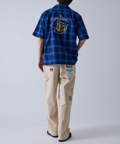 BEN DAVIS（ベンデイビス）の「【BENDAVIS別注】j.n.r.d/オンブレーチェックシャツ（シャツ/ブラウス・メンズ・ブルー/ブラック/オレンジ・M/LL/L）」の10枚目の写真