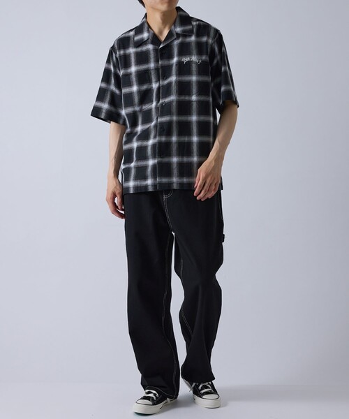 BEN DAVIS（ベンデイビス）の「【BENDAVIS別注】j.n.r.d/オンブレーチェックシャツ（シャツ/ブラウス・メンズ・ブルー/ブラック/オレンジ・M/LL/L）」の12枚目の写真