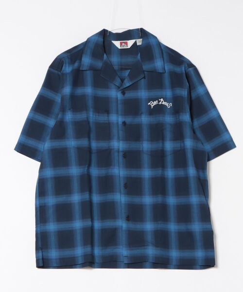 BEN DAVIS（ベンデイビス）の「【BENDAVIS別注】j.n.r.d/オンブレーチェックシャツ（シャツ/ブラウス・メンズ・ブルー/ブラック/オレンジ・M/LL/L）」の22枚目の写真